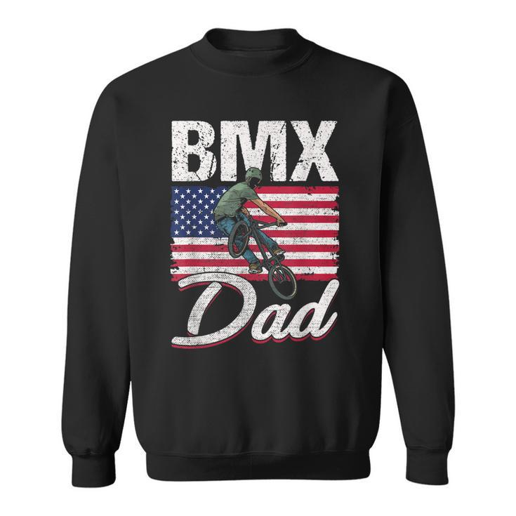 American Flag Bmx Dad Fathers Day  Funny 4Th Of July  Sweatshirt