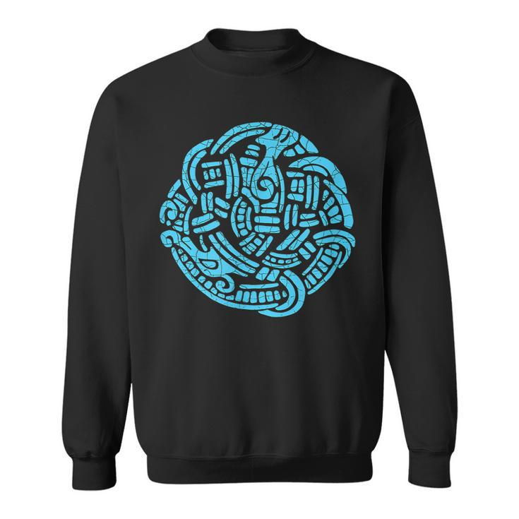 Ancient Viking Serpent Amulet  For Nordic Lore Lovers V2 Sweatshirt