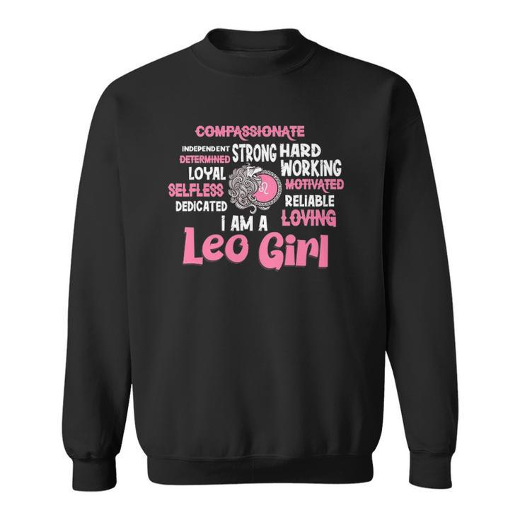 As A Leo Girl Birthday Astrology Zodiac Sign Women Leo Sweatshirt