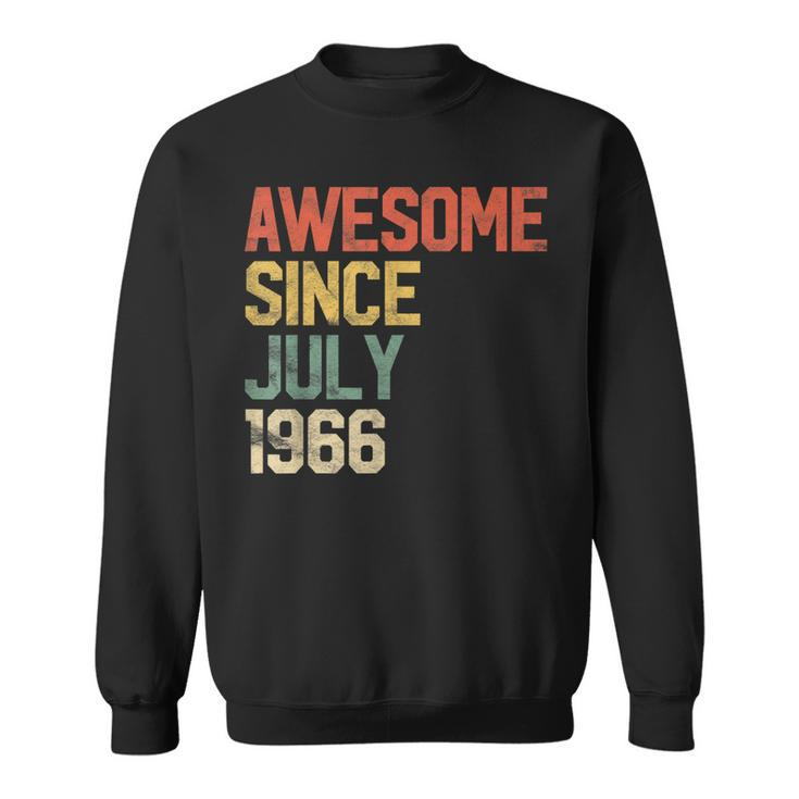 Awesome Since July 1966 Men Woman 55Th Birthday 55 Year Old  Sweatshirt