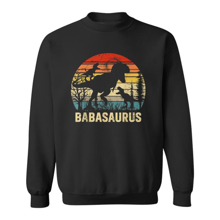 Baba Dinosaur Babasaurus 2 Two Kids Xmas Christmas Sweatshirt