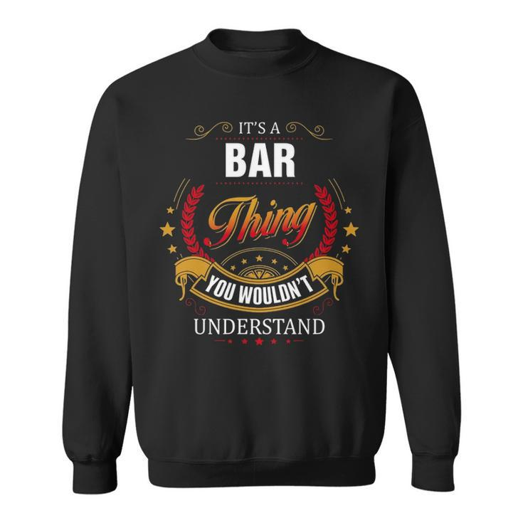 Bar Shirt Family Crest Bar T Shirt Bar Clothing Bar Tshirt Bar Tshirt Gifts For The Bar  Sweatshirt