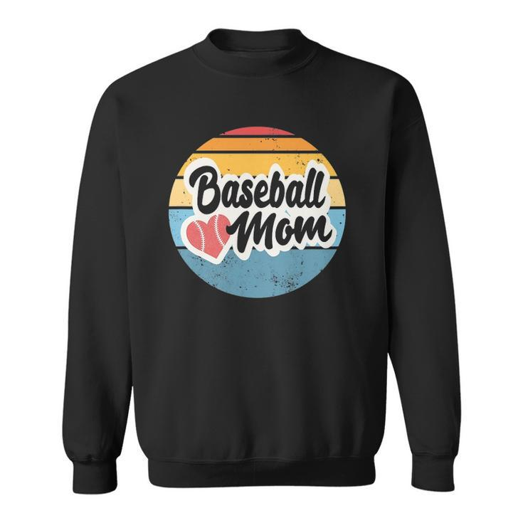 Baseball Mom Vintage Retro - Gift For Mother Sweatshirt