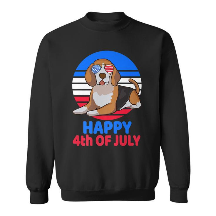 Beagle 4Th Of July For Beagle Lover Beagle Mom Dad July 4Th   Sweatshirt