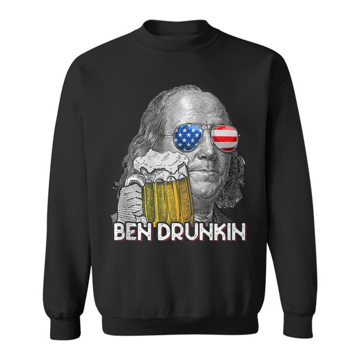 Ben Drankin Drunking Funny 4Th Of July Beer Men Woman  Sweatshirt