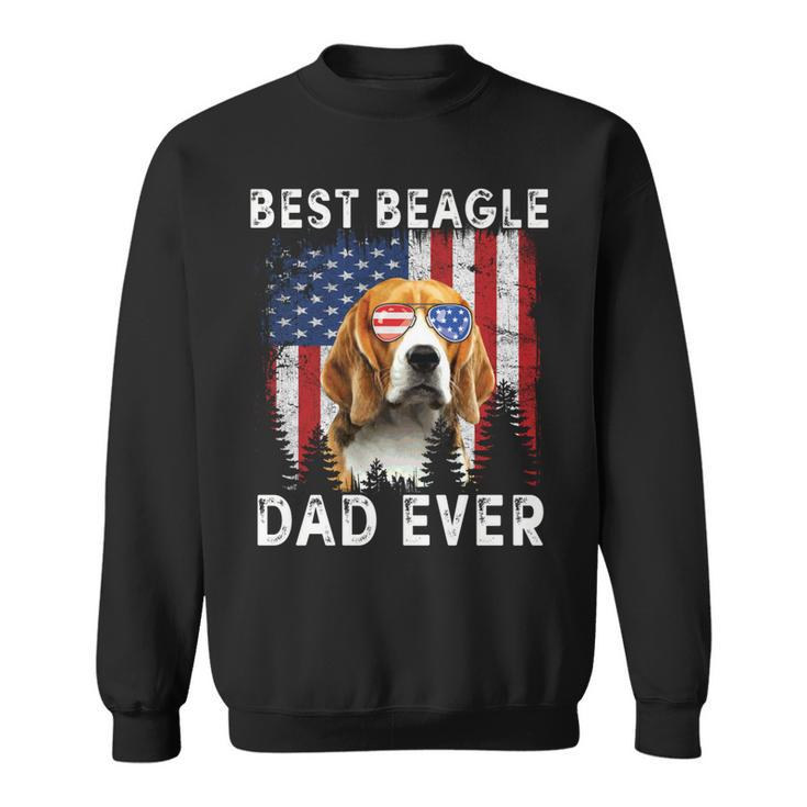 Best Boxer Dad Ever American Flag Fathers Day 4Th Of July   Sweatshirt