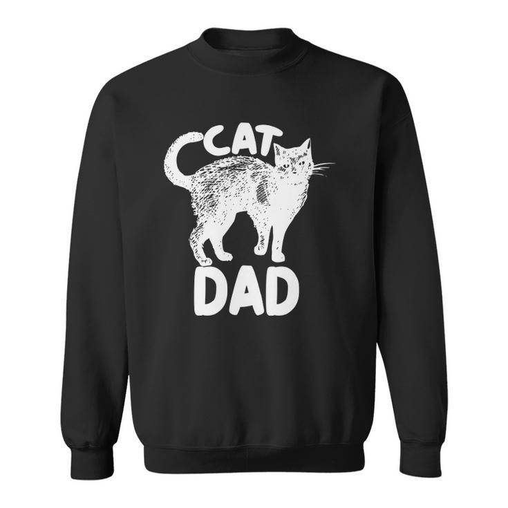 Best Cat Dad  Fathers Day Kitty Daddy Papa Christmas Sweatshirt