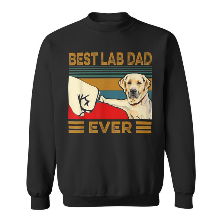 Best Lab Dad Ever Retro Vintage Sweatshirt