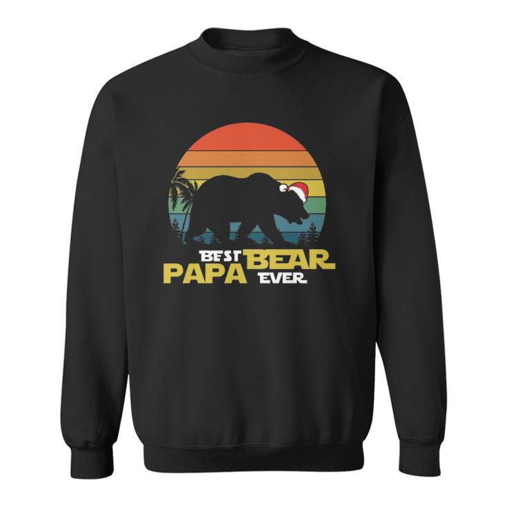 Best Papa Bear Ever Christmas Active Sweatshirt