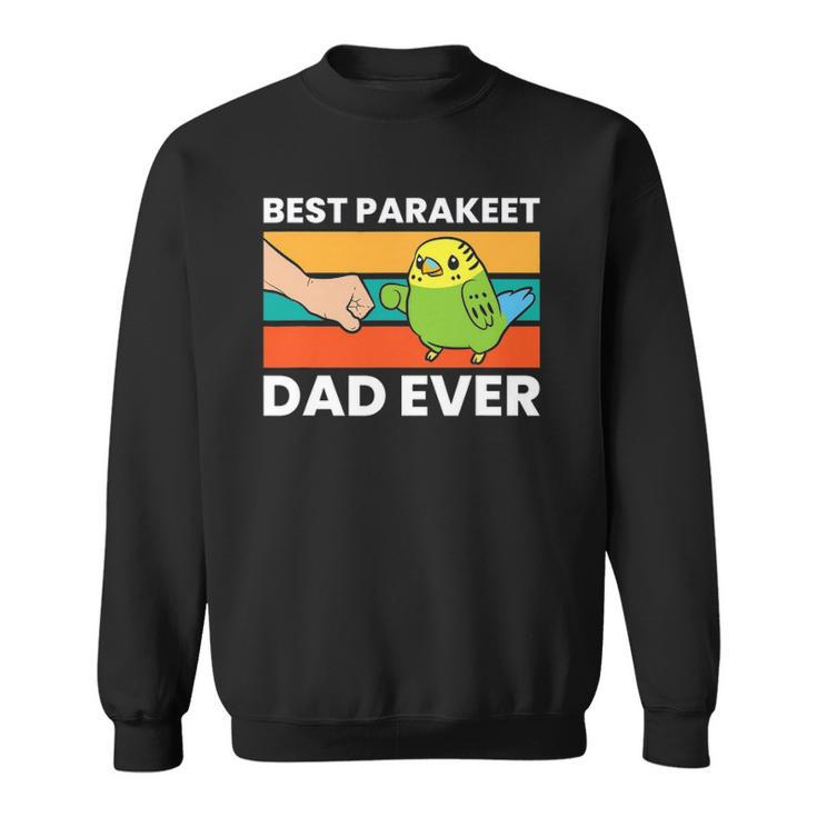 Best Parakeet Dad Ever Vintage Retro Sweatshirt