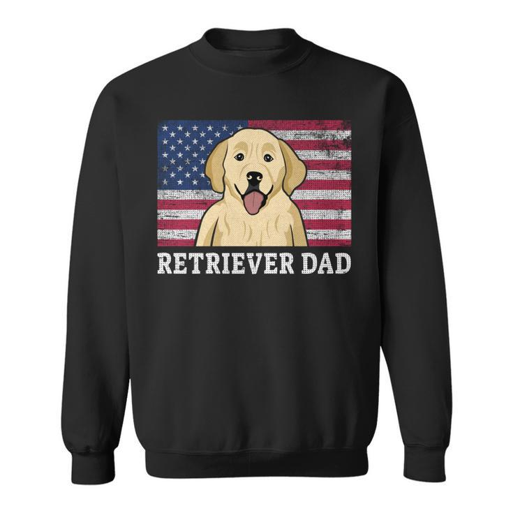 Best Retriever Dad Ever American Flag 4Th Of July Patriotic  Sweatshirt