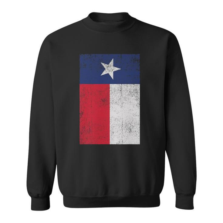 Big Texas Distressed Flag Of Texas Sweatshirt