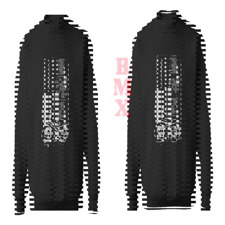 Bmx American Flag Patriotic Bike Gift Men Women Boys Kids Sweatshirt