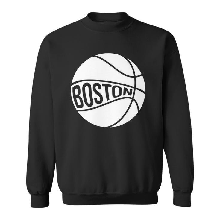 Boston Retro City Massachusetts State Basketball Sweatshirt
