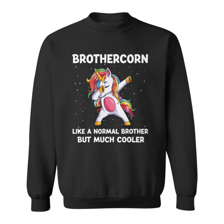 Brothercorn Brother Unicorn Birthday Family Matching Bday Sweatshirt