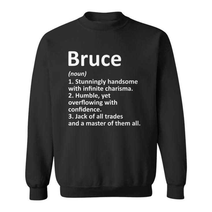 Bruce Definition Personalized Name Funny Birthday Gift Idea Sweatshirt