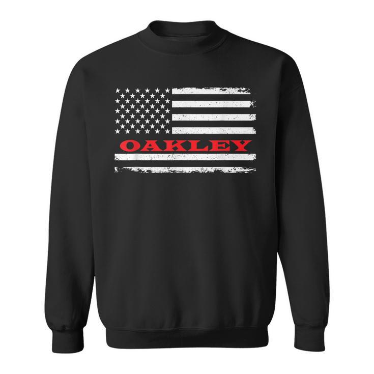 California American Flag Oakley Usa Patriotic Souvenir  Sweatshirt