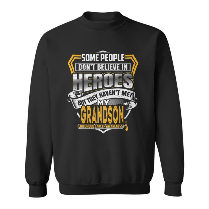 Childhood Cancer Warrior - I Wear Gold For My Grandson Sweatshirt