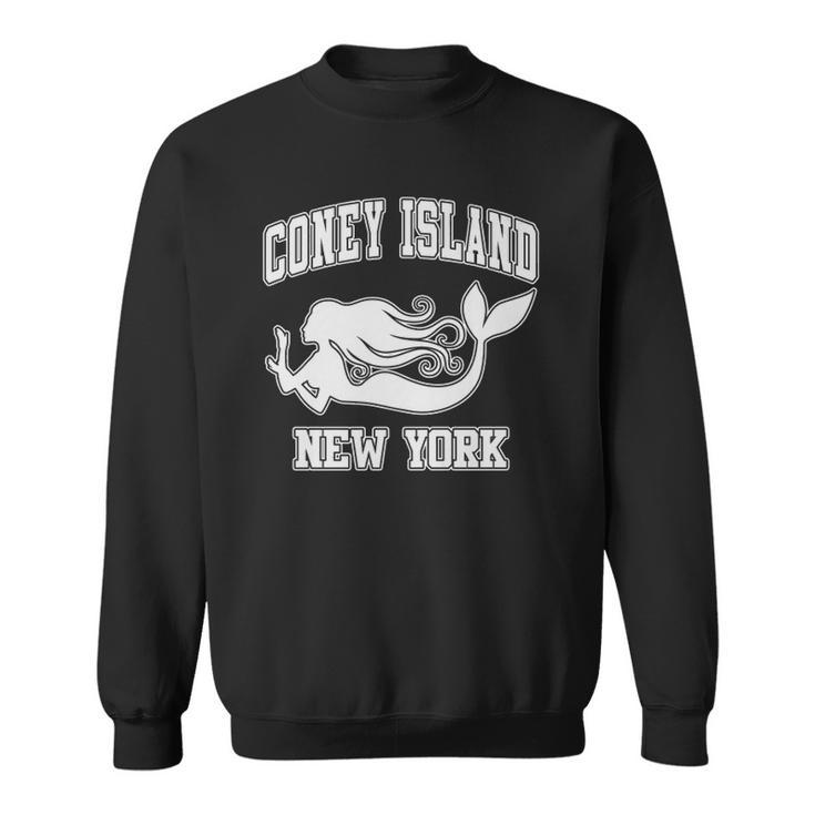 Coney Island Mermaid New York Nyc Beaches Brooklyn Gift  Sweatshirt