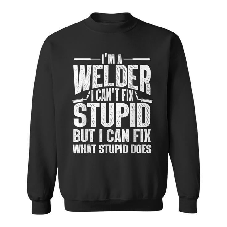 Cool Welding Art For Men Women Welder Iron Worker Pipeliner  Sweatshirt