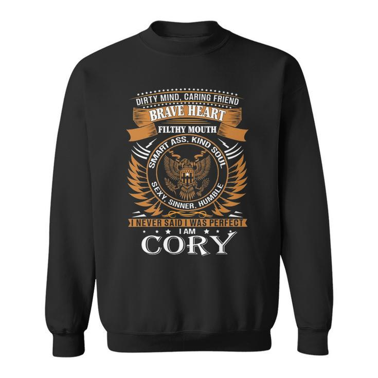 Cory Name Gift   Cory Brave Heart Sweatshirt