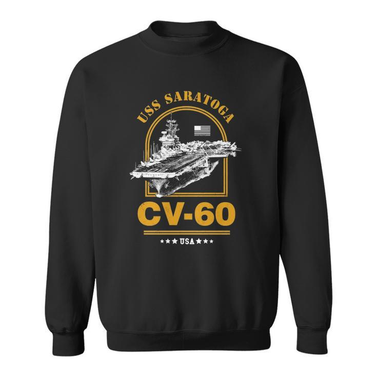 Cv-60 Uss Saratoga United States Navy  Sweatshirt