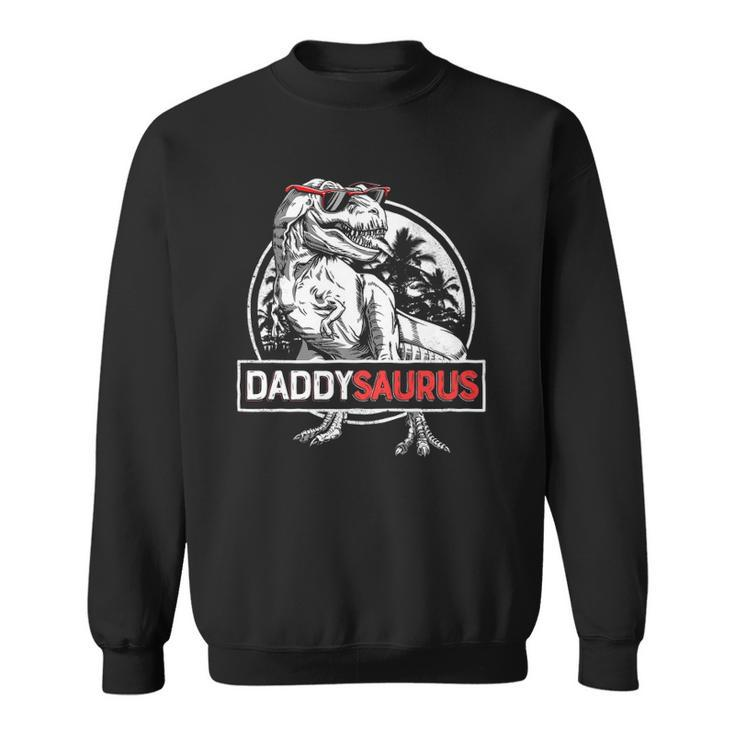 Daddy Saurusrex Dinosaur Men Fathers Day Family Matching  Sweatshirt