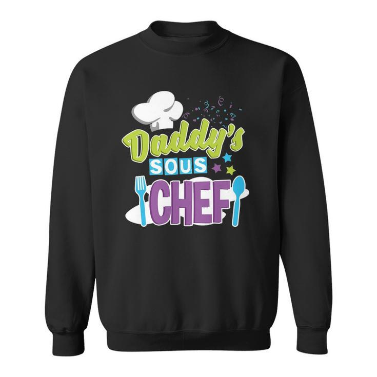 Daddys Sous Chef Kids Cooking Sweatshirt