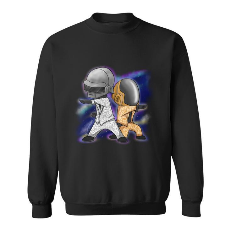 Daft Punk Space Daft Punk Chibi  Sweatshirt