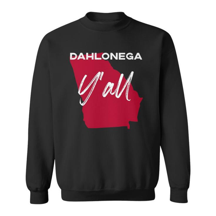 Dahlonega Georgia Yall Ga Pride State Map Cute  Sweatshirt