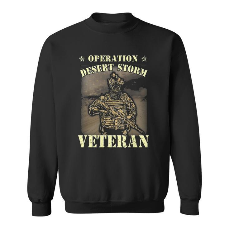 Desert Storm Veteran Pride - Us Army Veteran Flag Sweatshirt