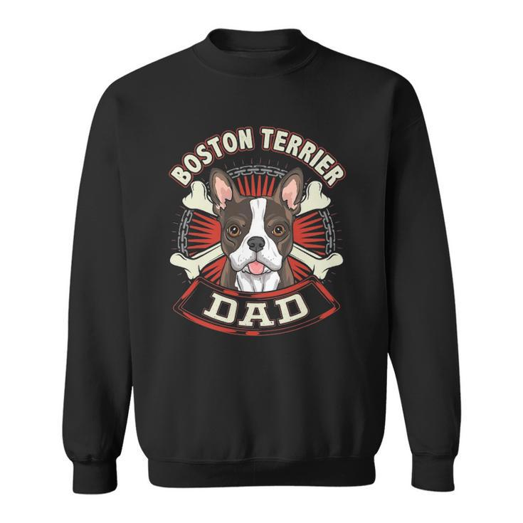 Dog Breed S For Men - Boston Terrier Dad Sweatshirt