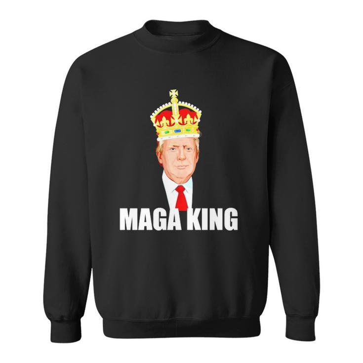 Donald Trump Maga King Hilarious Imperial Crown Sweatshirt