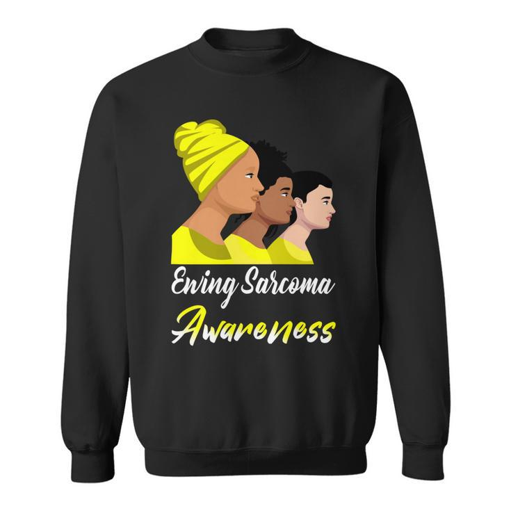 Ewings Sarcoma Awareness  Yellow Women  Ewings Sarcoma  Ewings Sarcoma Awareness Sweatshirt