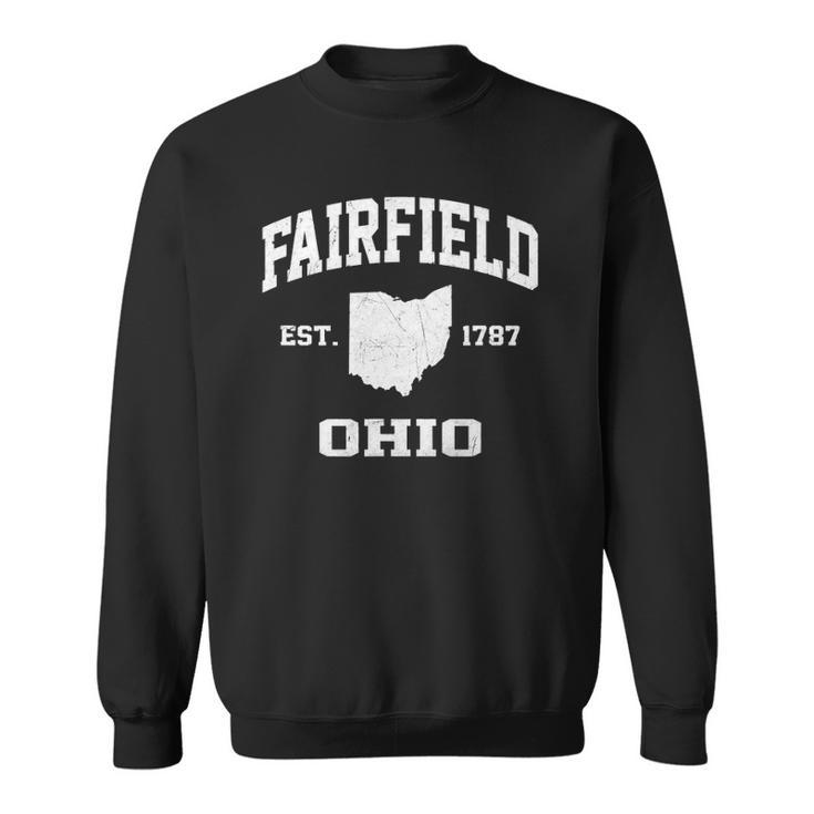 Fairfield Ohio Oh Vintage State Athletic Style Sweatshirt