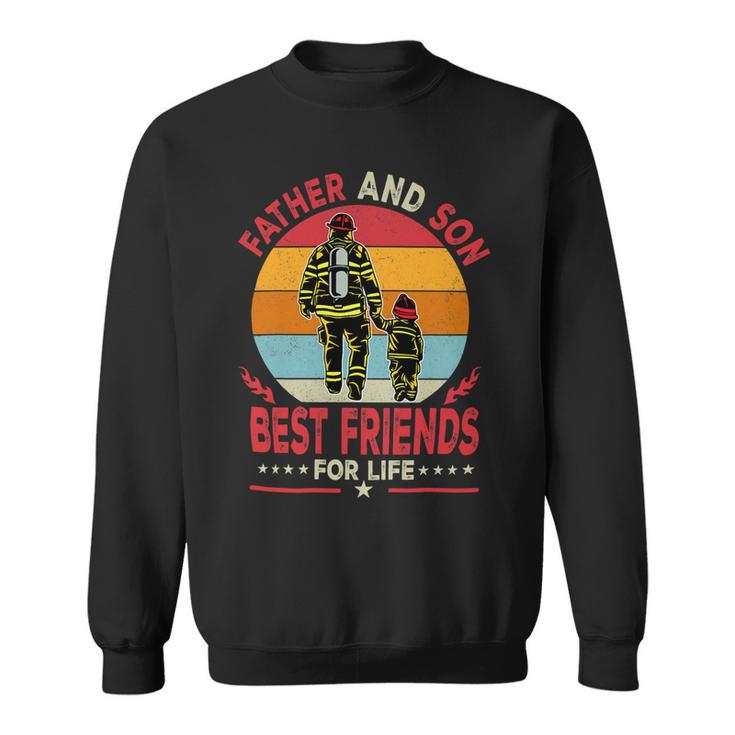 Father Grandpa And Son Firefighter Best Friends For Life Fathers Day 262 Family Dad Sweatshirt