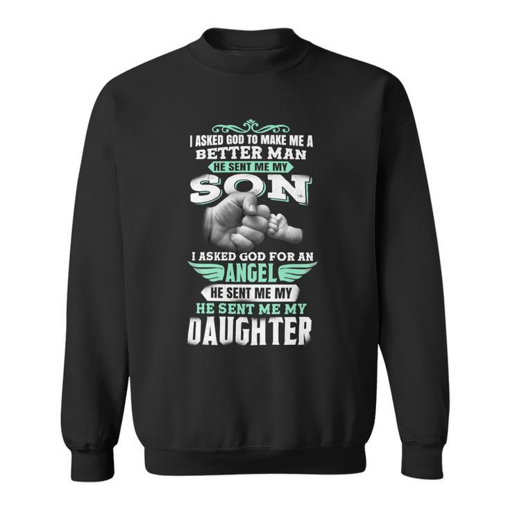 Father Grandpa Father Son And Daughter 87 Family Dad Sweatshirt