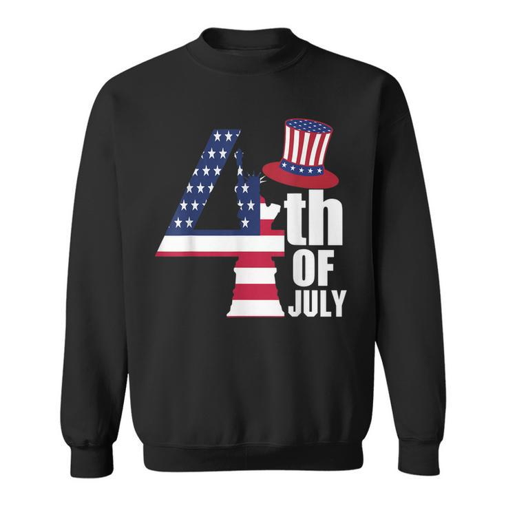 Fourth Of July United States Of America Us Flag 4Th Of July  Sweatshirt