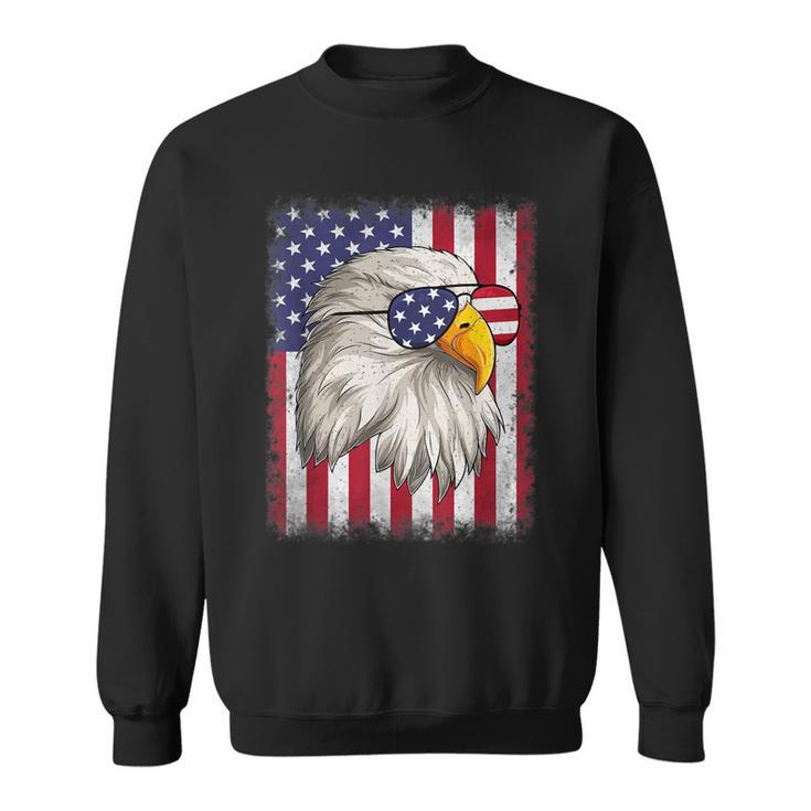 Funny 4Th Of July Usa Flag American Patriotic Eagle  Sweatshirt