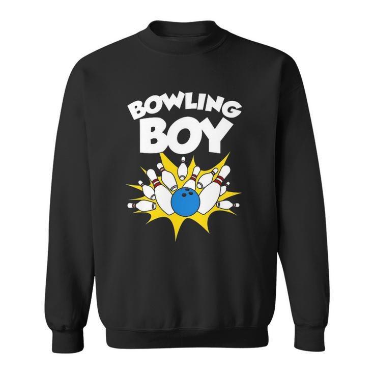 Funny Bowling Gift For Kids Cool Bowler Boys Birthday Party Sweatshirt