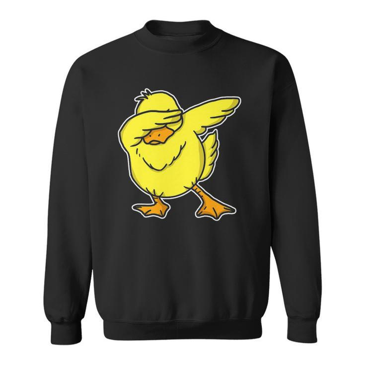 Funny Dabbing Duck Dab Dance Cool Duckling Lover Gift Sweatshirt