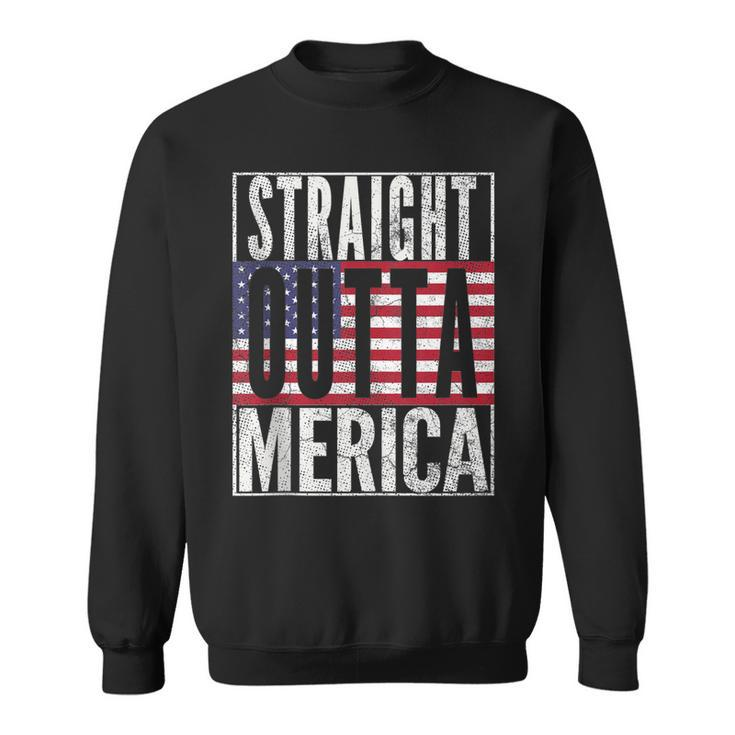 Funny Fourth Of July Gift July 4Th Merica Usa Flag Dad Joke  Sweatshirt