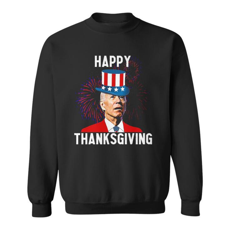 Funny Joe Biden Confused Thanksgiving For Fourth Of July Sweatshirt