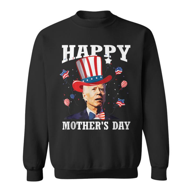 Funny Joe Biden Happy 4Th Of July Confused Mothers Day  Sweatshirt