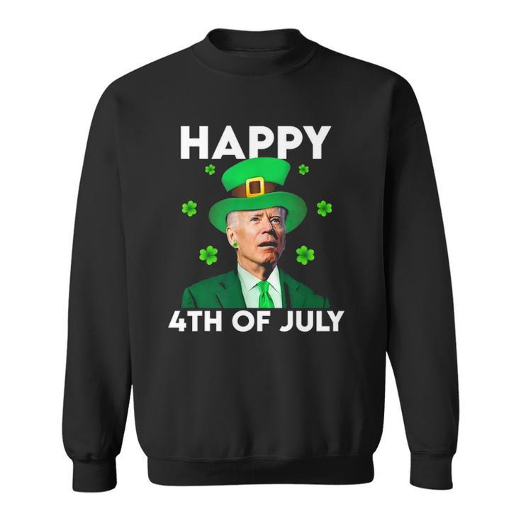 Funny Joe Biden Happy 4Th Of July St Patricks Day Sweatshirt