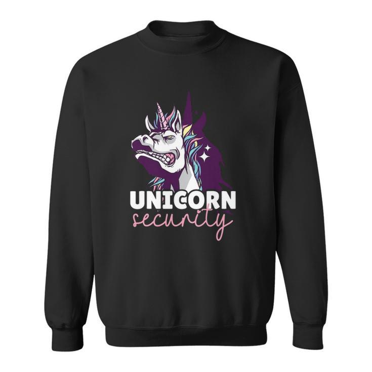 Funny Unicorn Design For Girls And Woman Unicorn Security Sweatshirt