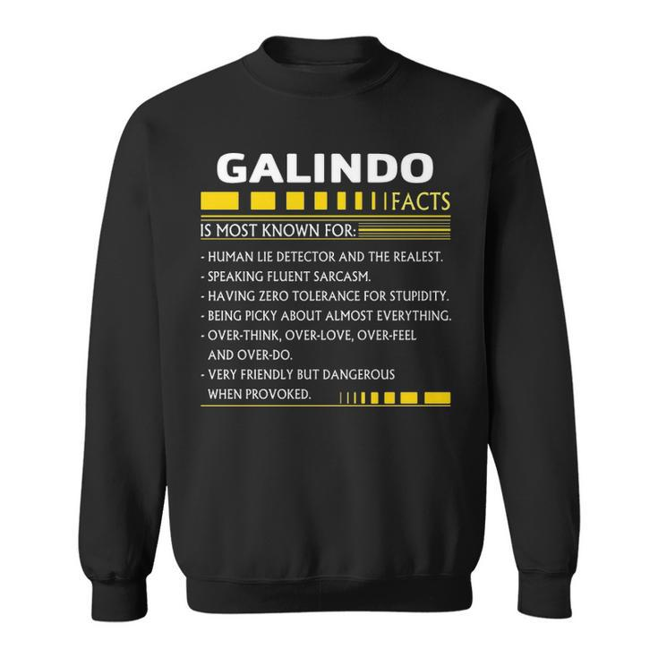 Galindo Name Gift   Galindo Facts Sweatshirt