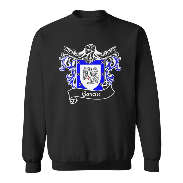 Garcia Coat Of Arms Surname Last Name Family Crest  Sweatshirt