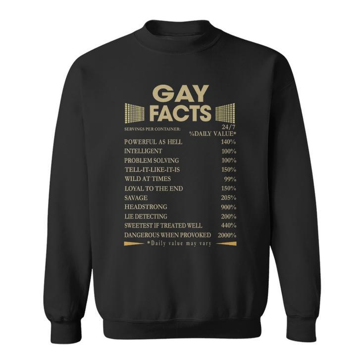 Gay Name Gift   Gay Facts Sweatshirt