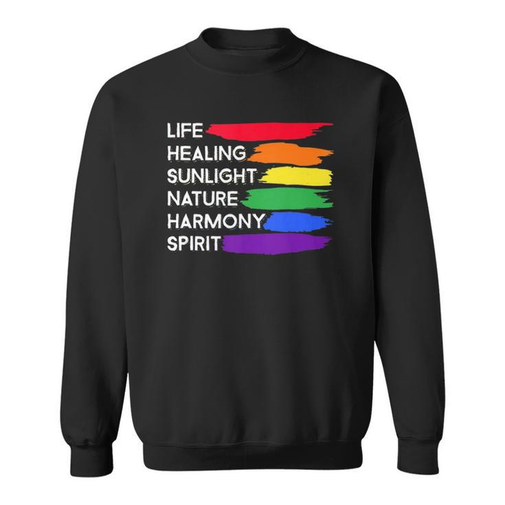 Gay Pride Awareness Flag Meaning  For Gay & Lesbian  Sweatshirt